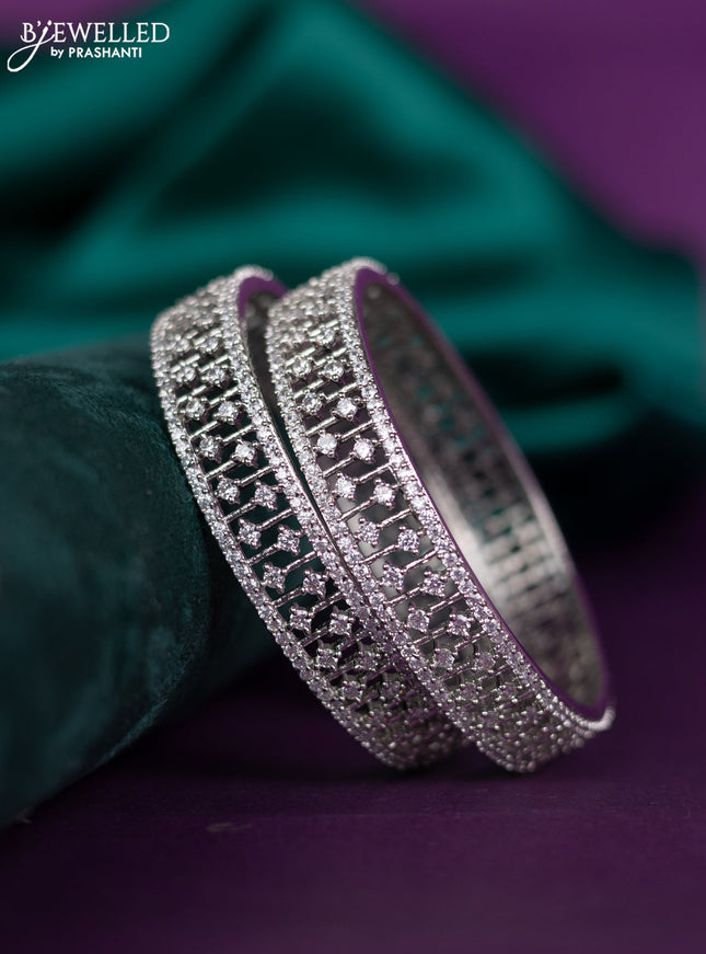 zircon bangle with cz stones
