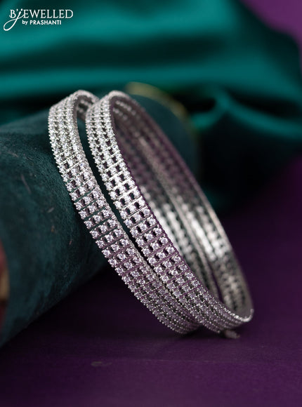 zircon bangle with cz stones