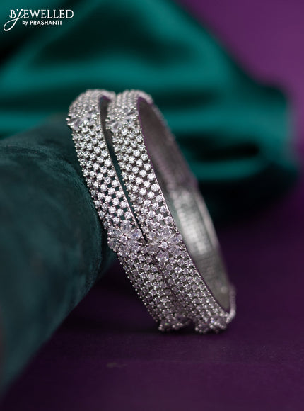 zircon bangle with cz stones
