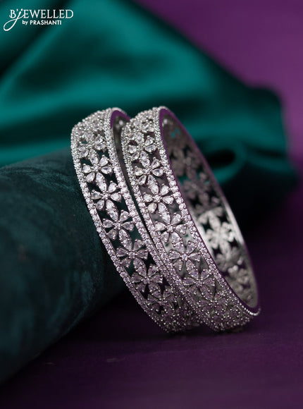 zircon bangle with cz stones