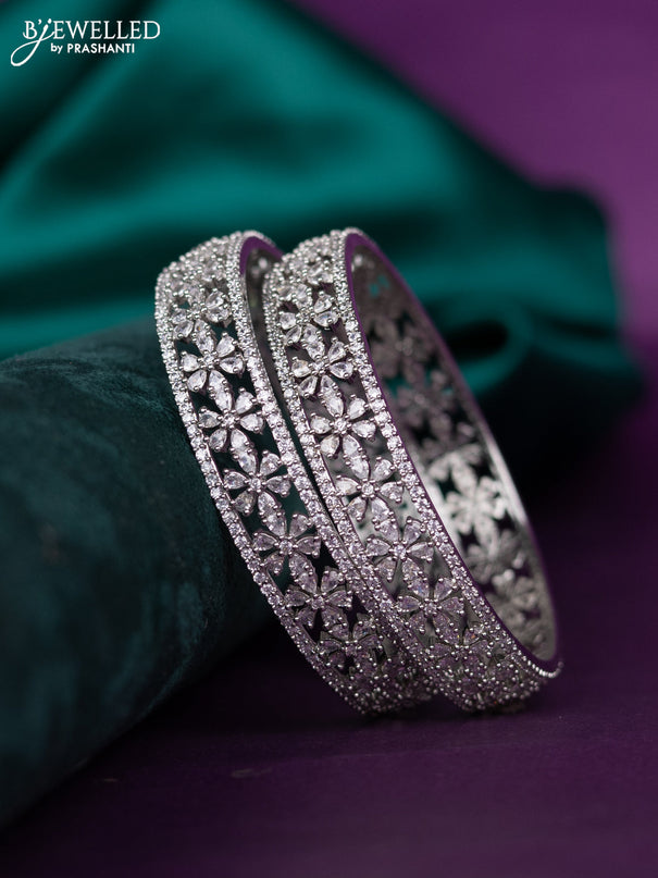 zircon bangle with cz stones