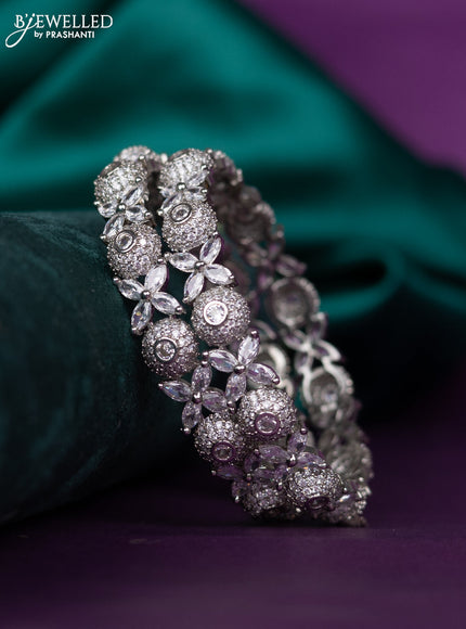 zircon bangle with cz stones
