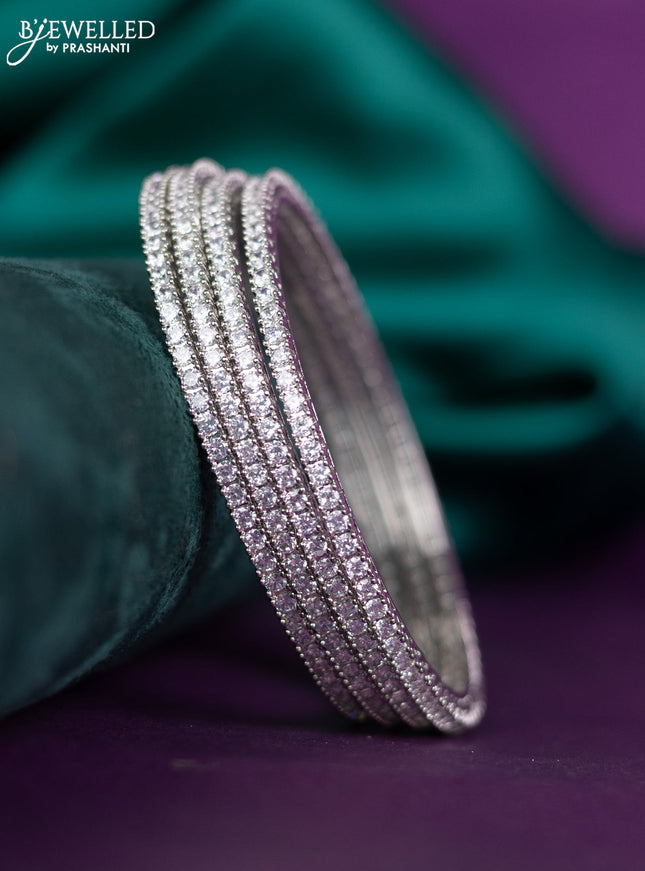 zircon bangle with cz stones