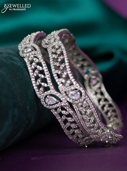 zircon bangle with cz stones