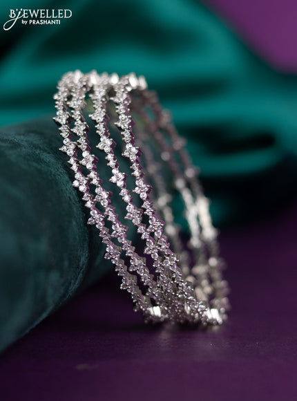 zircon bangle with cz stones
