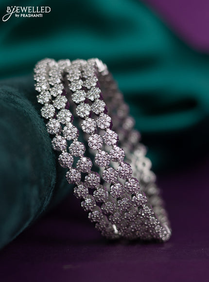 zircon bangle with cz stones