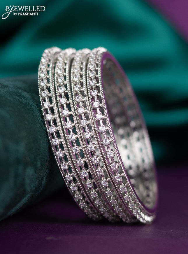 zircon bangle with cz stones