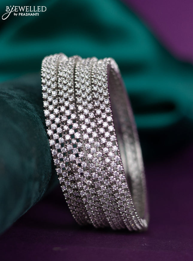 zircon bangle with cz stones