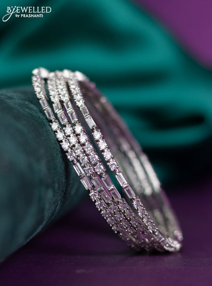 zircon bangle with cz stones