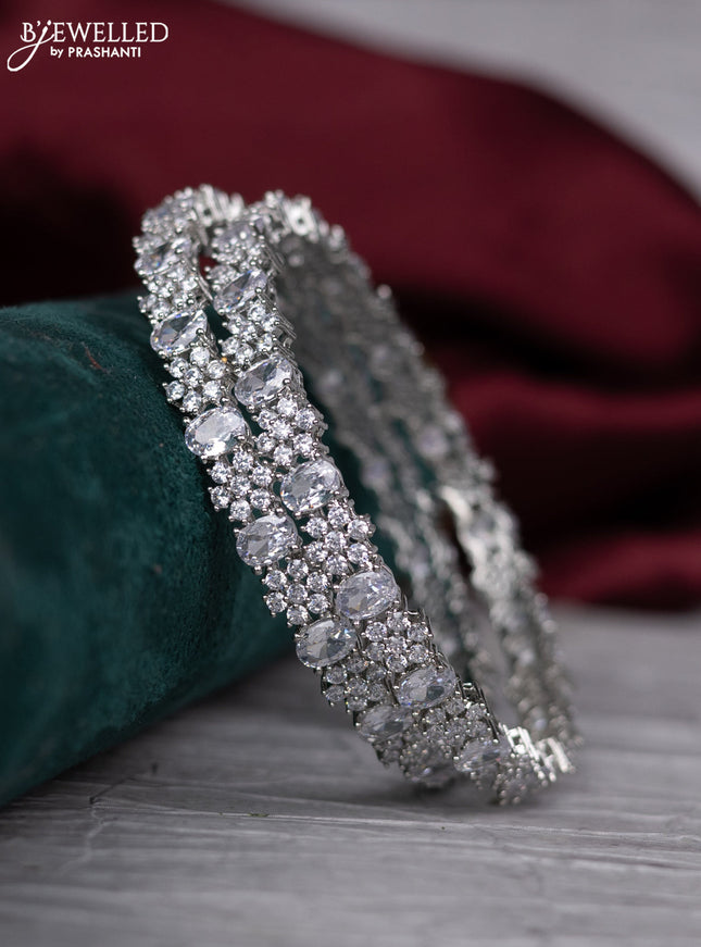 zircon bangle with cz stones