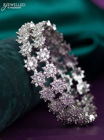 zircon bangle with cz stones