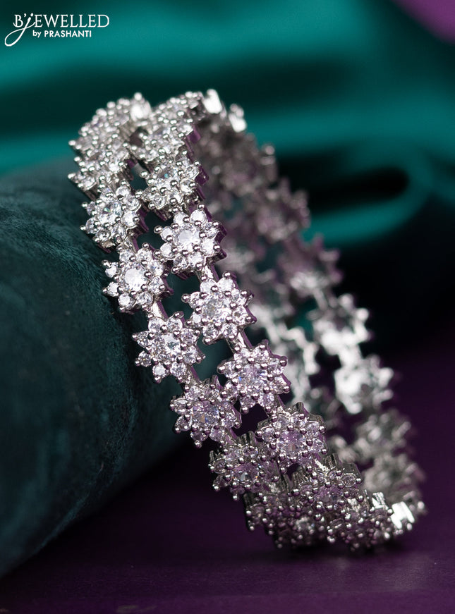 zircon bangle with cz stones