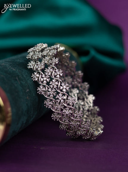 zircon bangle with cz stones