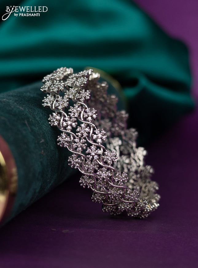 zircon bangle with cz stones