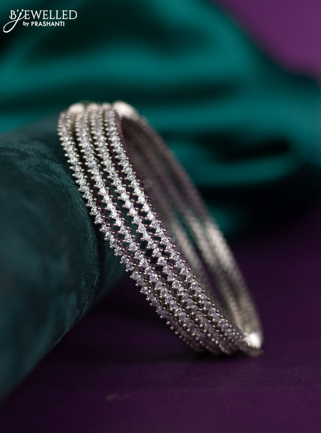 zircon bangle with cz stones