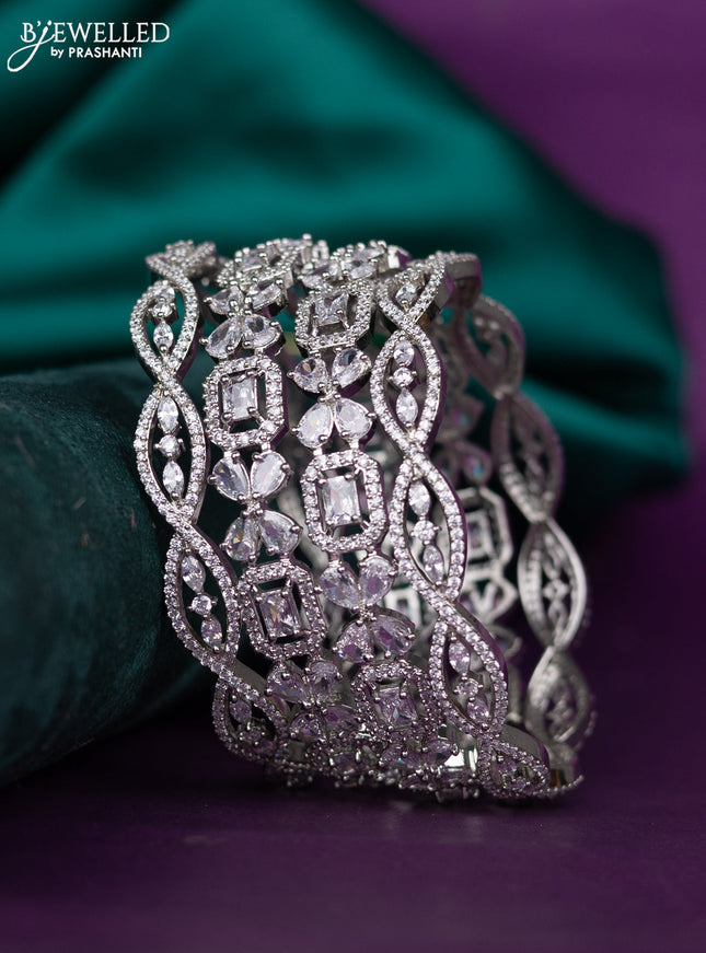 zircon bangle with cz stones