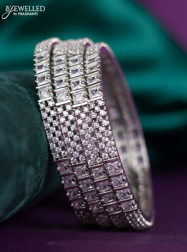 zircon bangle with cz stones