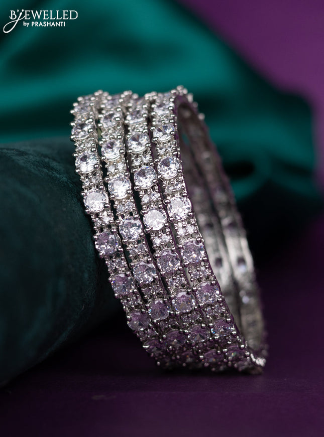 zircon bangle with cz stones