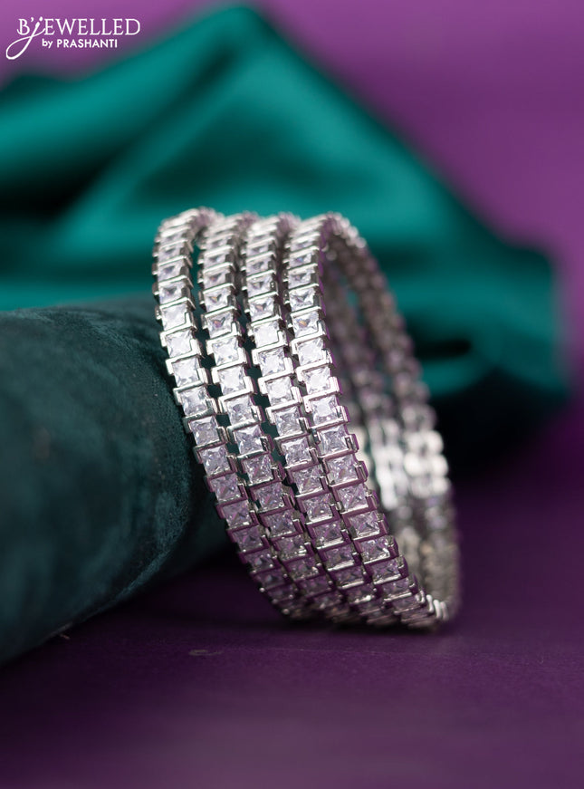 zircon bangle with cz stones