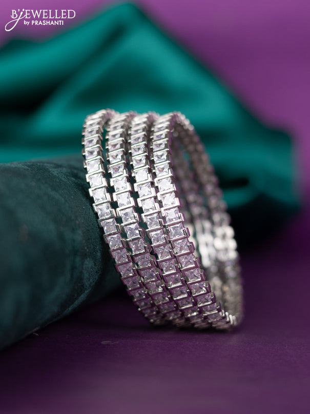 zircon bangle with cz stones