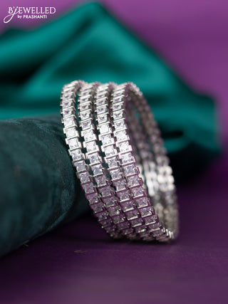 zircon bangle with cz stones