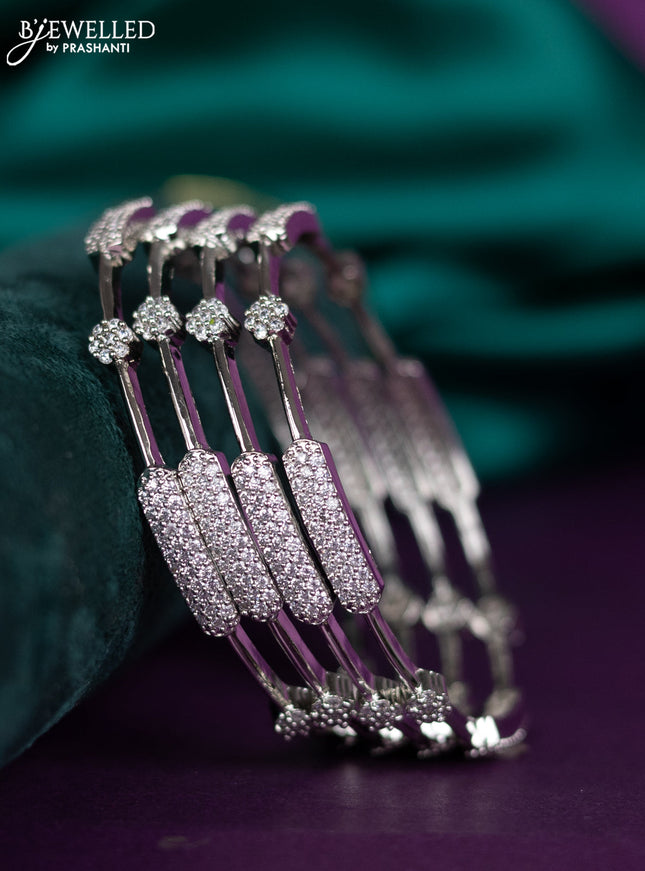 zircon bangle with cz stones