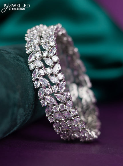zircon bangle with cz stones