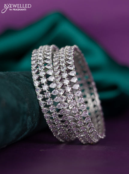 zircon bangle with cz stones