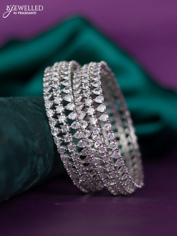 zircon bangle with cz stones