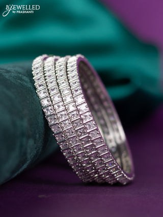 zircon bangle with cz stones