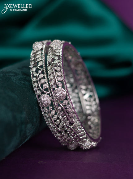 zircon bangle with cz stones