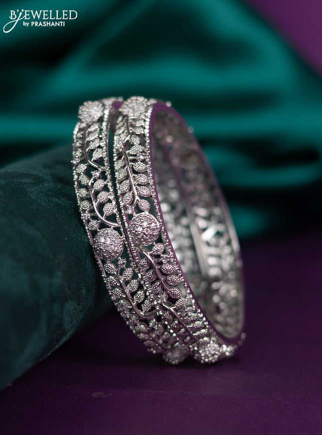 zircon bangle with cz stones