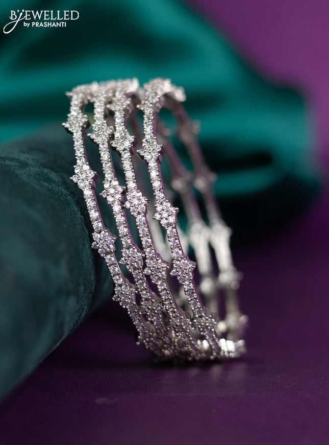 zircon bangle with cz stones