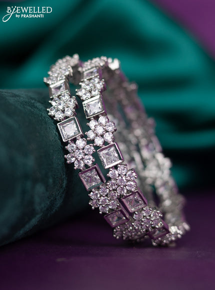 zircon bangle with cz stones