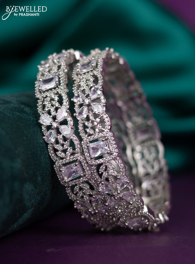 zircon bangle with cz stones