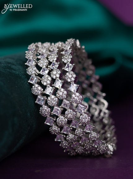 zircon bangle with cz stones