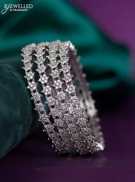 zircon bangle with cz stones