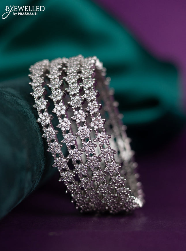 zircon bangle with cz stones