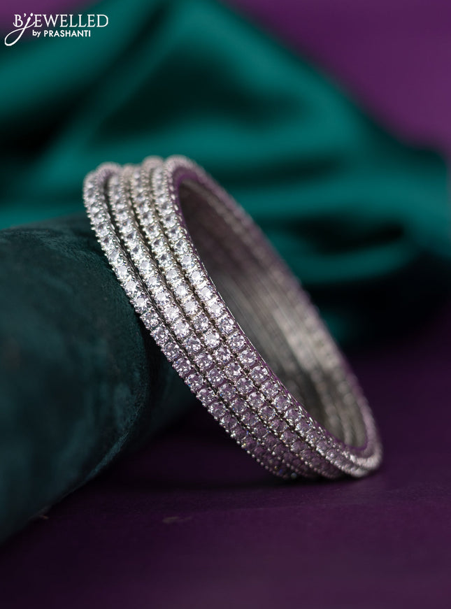 zircon bangle with cz stones