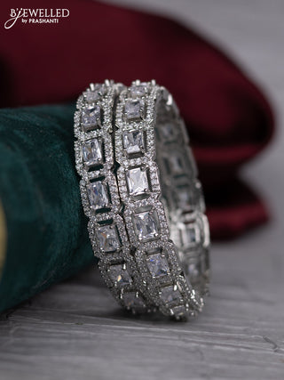 zircon bangle with cz stones