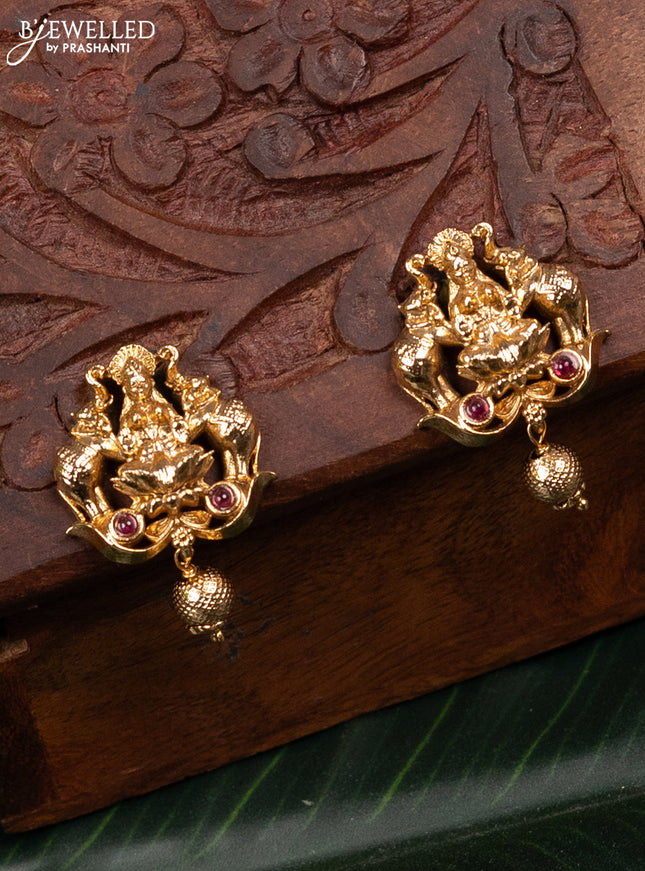 Antique pendant peacock design with cz stones without earring