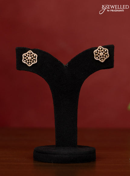 Jaipur crystal beaded multilayer blue necklace with cz stone pendant