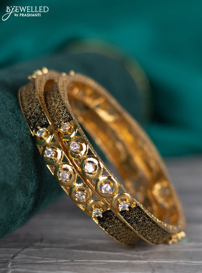Antique bangle with cz stones