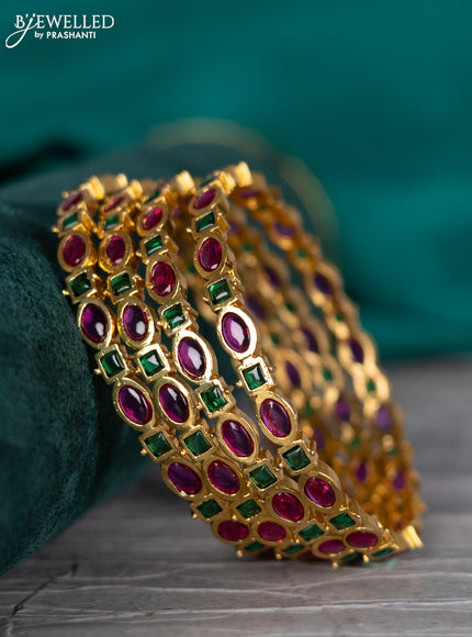 Antique bangle with kemp stones