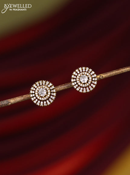 Earring with cz stones in victorian finish