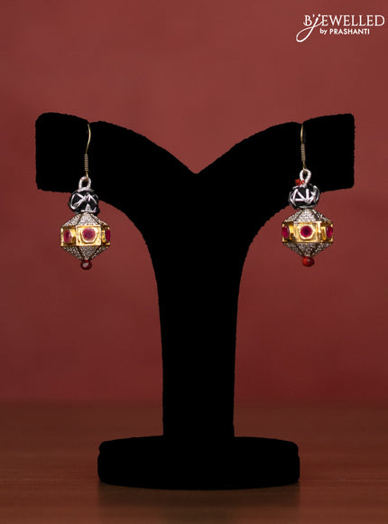 Jaipur crystal kemp and cz stone necklace with earrings