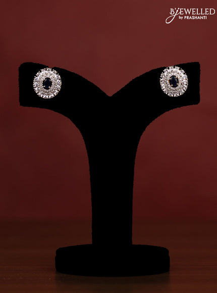 Beaded onion pink necklace with sapphire & cz stones in victorian finish