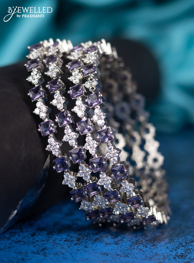 Zircon bangle with mint green and cz stones