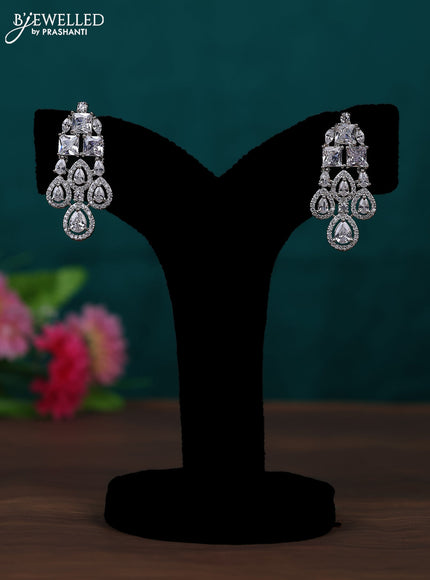 Zircon earring with cz stones