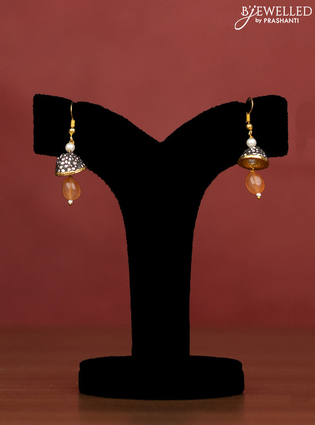 Jaipur multilayer beaded orange necklace